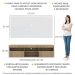 Rack com Painel TV 65" com 2 portas Londres Multimóveis Rustic/Branco