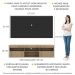 Rack com Painel TV 65" com 2 portas Londres Multimóveis Rustic/Preto