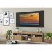 Rack com Painel TV 65" com 2 portas Londres Multimóveis Rustic/Preto