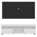 Rack com Painel TV 65" com Rodízios e 2 portas Londres Multimóveis Branco/Preto
