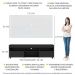 Rack com Painel TV 65" com Rodízios e 2 portas Londres Multimóveis Preto/Branco