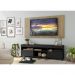 Rack com Painel TV 65" com Rodízios e 2 portas Londres Multimóveis Preto/Rustic