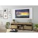 Rack com Painel TV 65" com Rodízios e 2 portas Londres Multimóveis Rustic/Branco