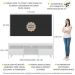 Rack com Painel e Suporte TV 65" Londres Multimóveis Pés Retrô e 2 portas Branco/Preto/Branco