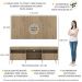Rack com Painel e Suporte TV 65" Londres Multimóveis Pés Retrô e 2 portas Rustic/Branco