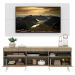 Rack com Painel e Suporte TV 65" Londres Multimóveis Pés Retrô e 2 portas Rustic/Branco/Branco