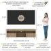 Rack com Painel e Suporte TV 65" Londres Multimóveis Pés Retrô e 2 portas Rustic/Preto/Branco