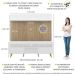 Rack com Painel e Suporte TV 65" Madri Multimóveis Branco/Rustic com Prateleira e Pés Retrô Natural