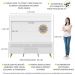 Rack com Painel e Suporte TV 65" Madri Multimóveis Pés Retrô e Prateleira Branco/Natural