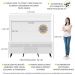 Rack com Painel e Suporte TV 65" Madri Multimóveis Pés Retrô e Prateleira Branco/Preto
