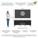 Rack com Painel e Suporte TV 65" Retrô Flórida Up Multimóveis MP1043 Preto
