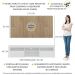 Rack com Painel e Suporte TV 65" com 2 portas Londres Multimóveis Branco/Rustic