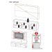 Rack com Painel e Suporte TV 65" com 2 portas Londres Multimóveis Branco/Rustic