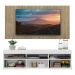 Rack com Painel e Suporte TV 65" com 2 portas Londres Multimóveis Branco/Rustic