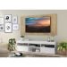 Rack com Painel e Suporte TV 65" com 2 portas Londres Multimóveis Branco/Rustic
