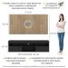 Rack com Painel e Suporte TV 65" com 2 portas Londres Multimóveis Preto/Rustic