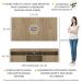 Rack com Painel e Suporte TV 65" com 2 portas Londres Multimóveis Rustic