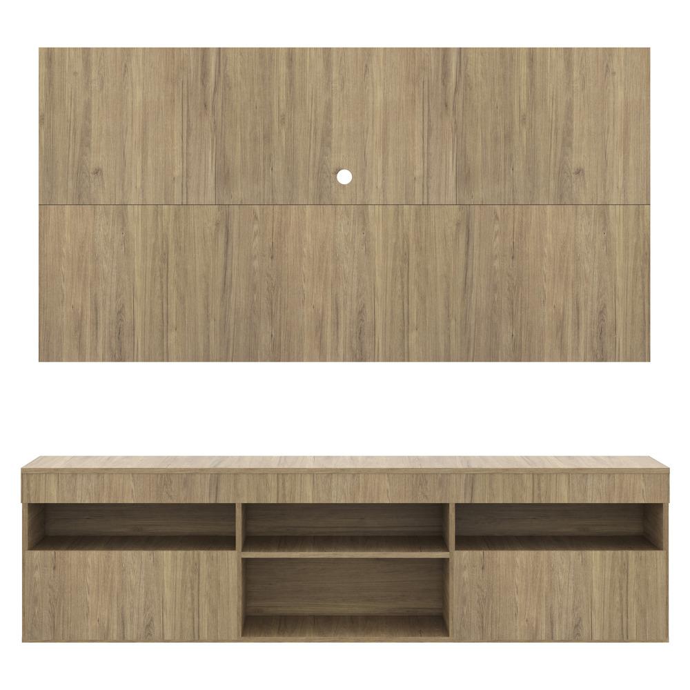 Rack com Painel e Suporte TV 65" com 2 portas Londres Multimóveis Rustic