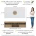 Rack com Painel e Suporte TV 65" com 2 portas Londres Multimóveis Rustic/Branco