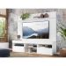 Rack com Painel e Suporte TV 65" com Prateleira Madri Multimóveis Branco