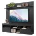 Rack com Painel e Suporte TV 65" com Prateleira Madri Multimóveis Preto