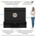 Rack com Painel e Suporte TV 65" com Prateleira Madri Multimóveis Preto