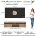 Rack com Painel e Suporte TV 65" com Rodízios e 2 portas Londres Multimóveis Rustic/Preto