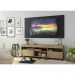 Rack com Painel e Suporte TV 65" com Rodízios e 2 portas Londres Multimóveis Rustic/Preto