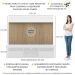 Rack com Painel e Suporte para TV até 65" Multimóveis Madri FG3366 Branco/Rustic