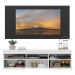 Rack com Painel e Suporte para TV até 65" Suspenso com 2 Portas Londres Multimóveis Branco/Preto