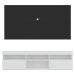 Rack com Painel e Suporte para TV até 65" Suspenso com 2 Portas Londres Multimóveis Branco/Preto