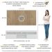 Rack com Painel e Suporte para TV até 65" Suspenso com 2 Portas Londres Multimóveis Branco/Rustic