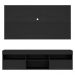 Rack com Painel e Suporte para TV até 65" Suspenso com 2 Portas Londres Multimóveis Preto