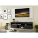 Rack com Painel e Suporte para TV até 65" Suspenso com 2 Portas Londres Multimóveis Preto/Branco