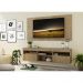 Rack com Painel e Suporte para TV até 65" Suspenso com 2 Portas Londres Multimóveis Rustic