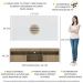 Rack com Painel e Suporte para TV até 65" Suspenso com 2 Portas Londres Multimóveis Rustic/Branco