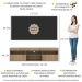 Rack com Painel e Suporte para TV até 65" Suspenso com 2 Portas Londres Multimóveis Rustic/Preto