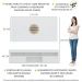 Rack com Painel e Suporte para TV até 65" com 2 Portas Londres Multimóveis Branco