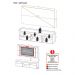 Rack com Painel e Suporte para TV até 65" com 2 Portas Londres Multimóveis Branco