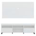 Rack com Painel e Suporte para TV até 65" com Rodízios e 2 Portas Londres Multimóveis Branco