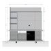 Rack com Painel para TV até 47 Polegadas com 1 Porta e Rodízios Multimóveis CR45277 Cinamomo/Off White/Ripado