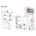 Rack com Painel para TV até 55 Polegadas e Aparador 3 Portas Multimóveis MP1097 Branco/Lacca Fumê