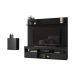 Rack com Painel para TV até 65 Polegadas e Aparador 2 Portas Multimóveis MP1094 Preto