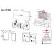 Rack com Painel para TV até 65 Polegadas e Aparador 4 Portas Retrô Multimóveis MP1095 Branco