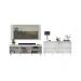 Rack com Painel para TV até 65 Polegadas e Aparador 4 Portas Retrô Multimóveis MP1095 Branco