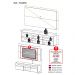 Rack com Painel para TV até 65" Multimóveis Flórida FG3059 Branco