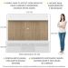 Rack com Painel para TV até 65" Multimóveis Madri FG3365 Branco/Rustic