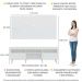 Rack com Painel para TV até 65" Pés Retrô com 2 Portas Londres Multimóveis Branco