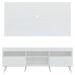 Rack com Painel para TV até 65" Pés Retrô com 2 Portas Londres Multimóveis Branco