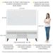 Rack com Painel para TV até 65" Pés Retrô com 2 Portas Londres Multimóveis Branco/Preto